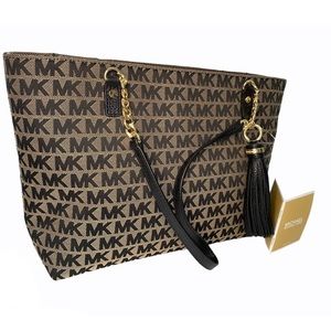 Michael Kors Jet Set EW Tassel Chain Tote